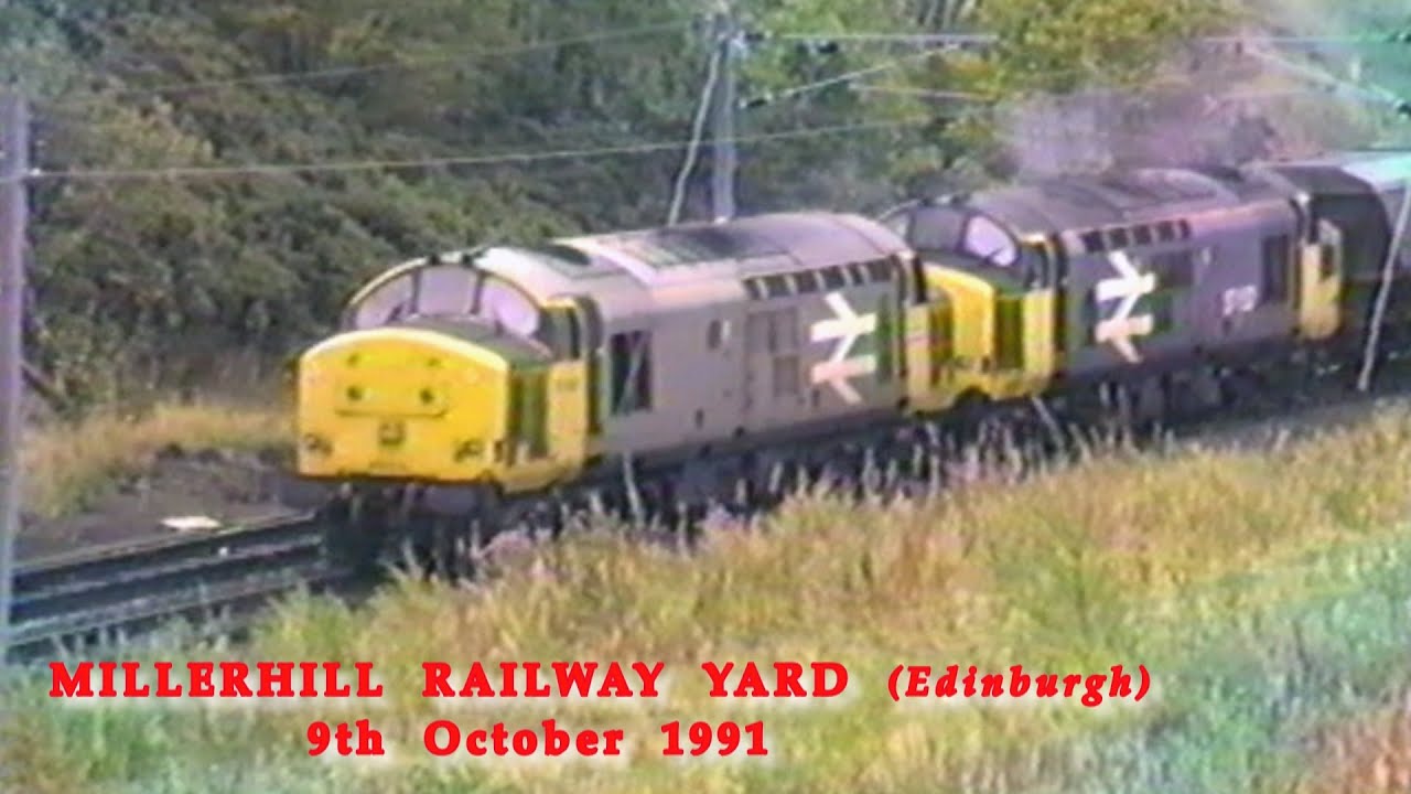 BR in the 1990s Millerhill Railway Yard Edinburgh and depot on 9th October 1991