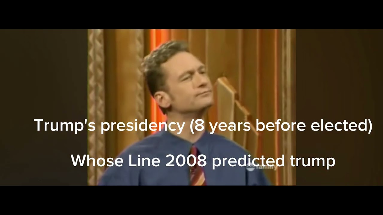 Whose line predicts Trump president #shorts