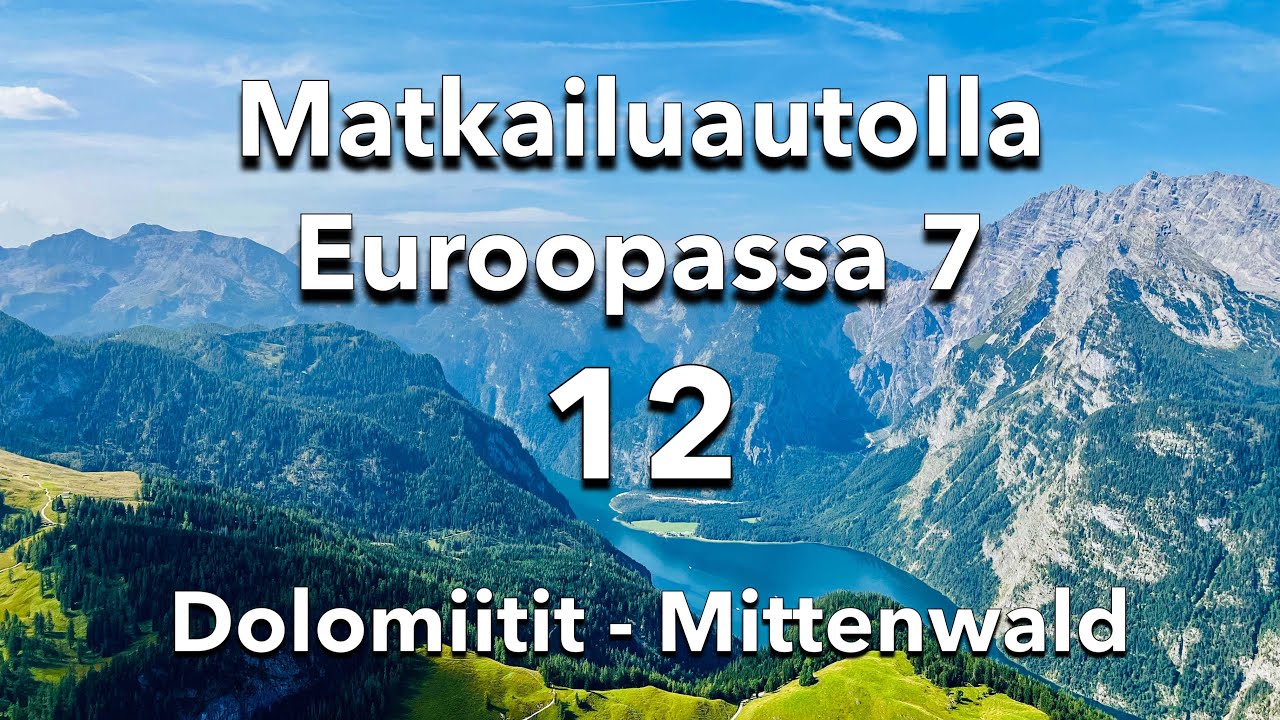 Matkailuautolla Euroopassa 7 - 12 (Pohjois-Italia)