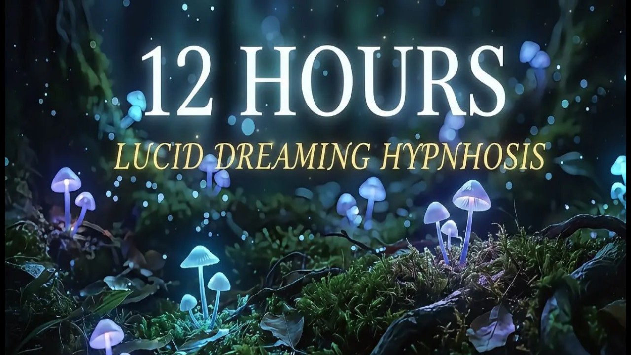 12 Hours to Lucid Dreams 🍄 Deep Sleep Hypnosis | Fades to Black Screen | 432Hz