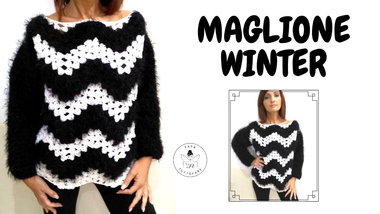 TUTORIAL: Maglione Winter uncinetto/punto granny***lafatatuttofare***
