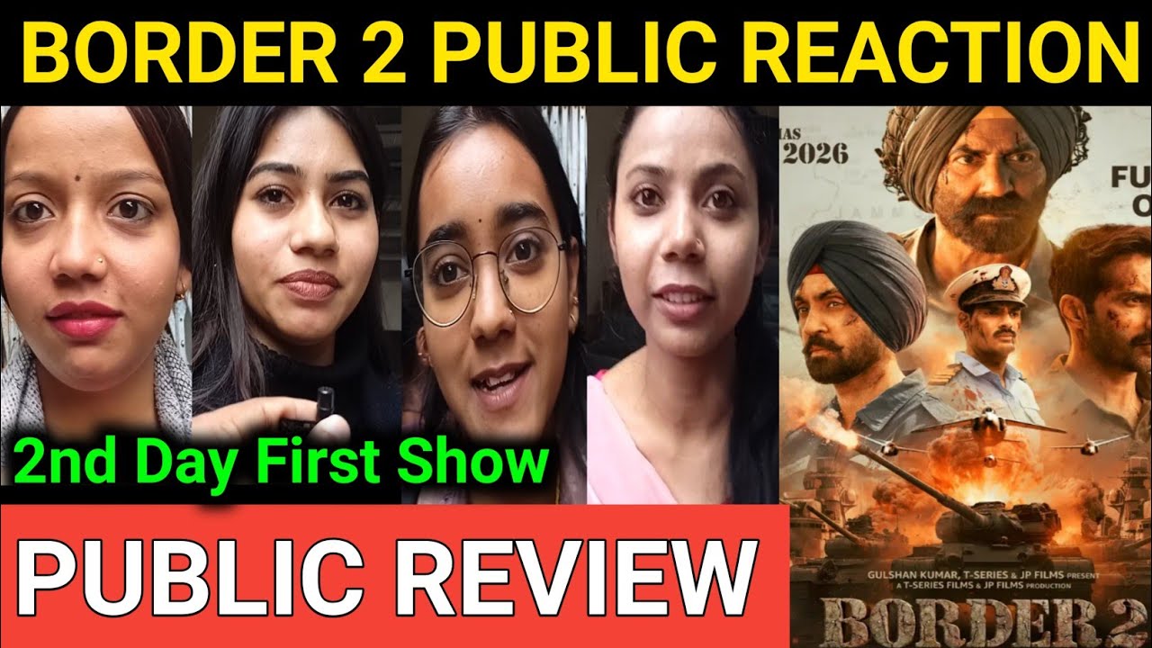 Border 2 Public Review | 2nd Day First Show | Sunny Deol, Varun Dhawan, Diljit D, Ahaan Shetty 