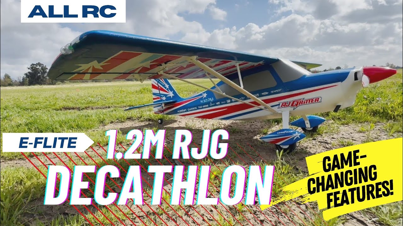 Первый полет самолета E-Flite 1.2m Decathlon RJG