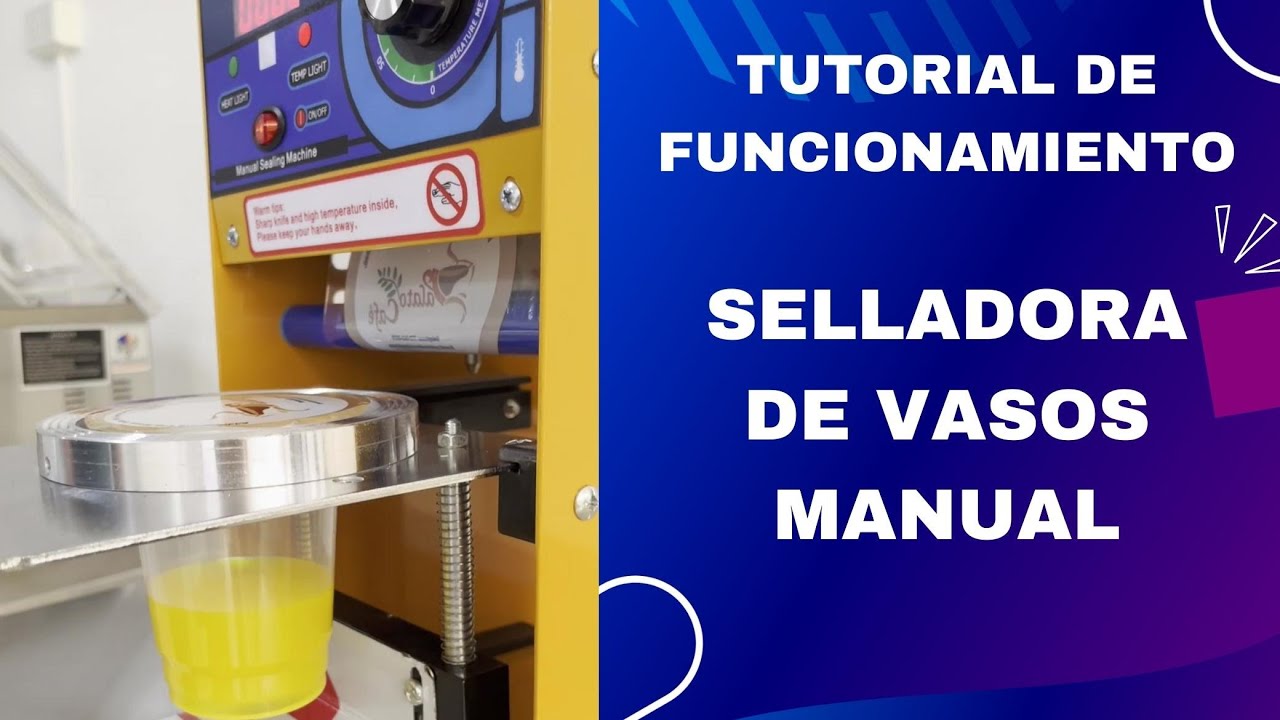 ⭕💥TUTORIAL DE MANEJO SELLADORA MANUAL DE VASOS