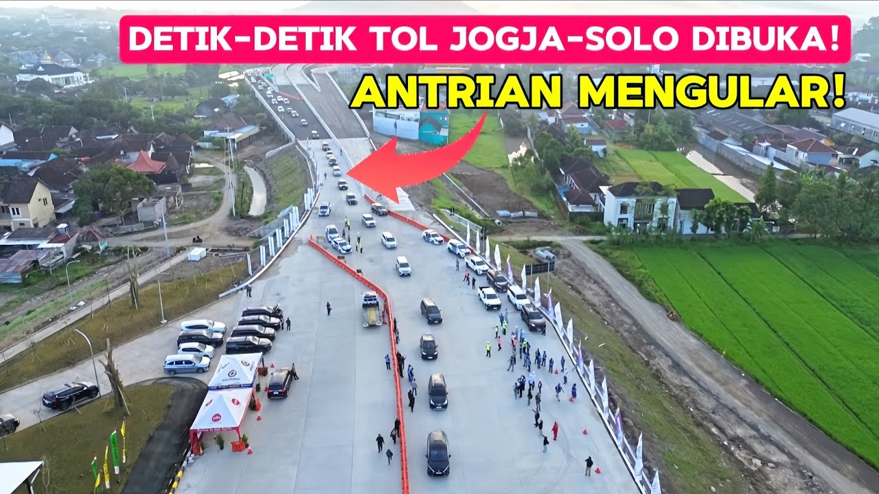 DETIK-DETIK TOL JOGJA SOLO DI KALASAN PERTAMA KALI DIBUKA‼️ Kendaraan Mengular Panjang‼️