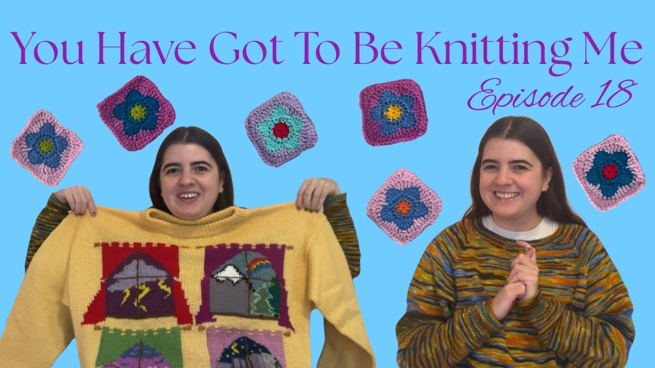 Knitting Podcast Episode 18┃Window Sweater, Fish Vest, and a Book Blanket