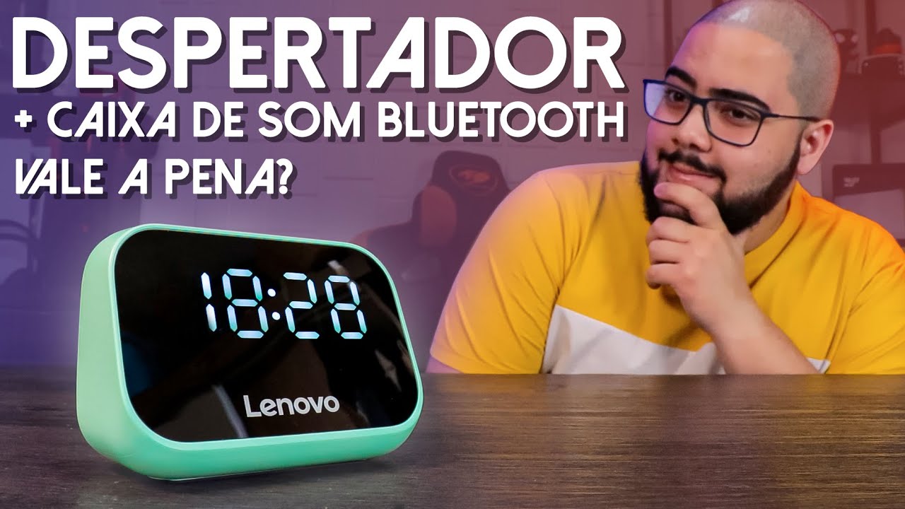Despertadores ainda existem! Este é até uma caixa de som Bluetooth! Lenovo TS13