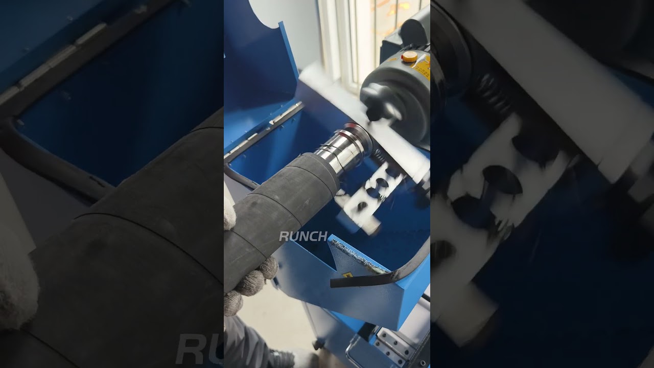 Cutting And Stripping Hose Machine Demonstration For Industrial Efficiency #shorts #machine#tools