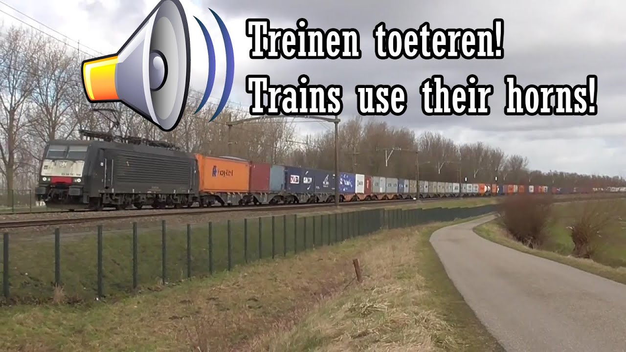 Special: Toeterende treinen! Train horns!