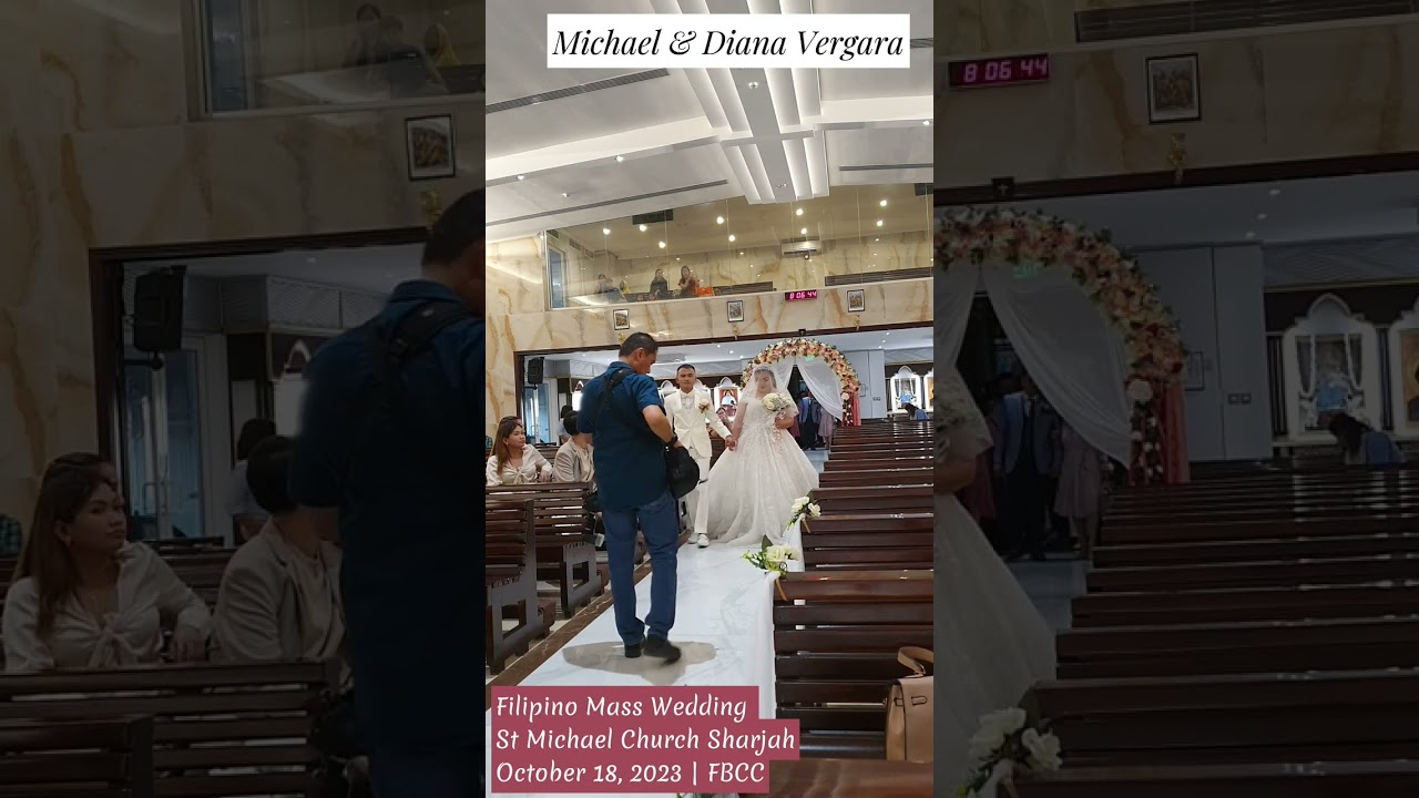 Wedding Entourage | Filipino Mass Wedding St Michael Church Sharjah | 18-10-23