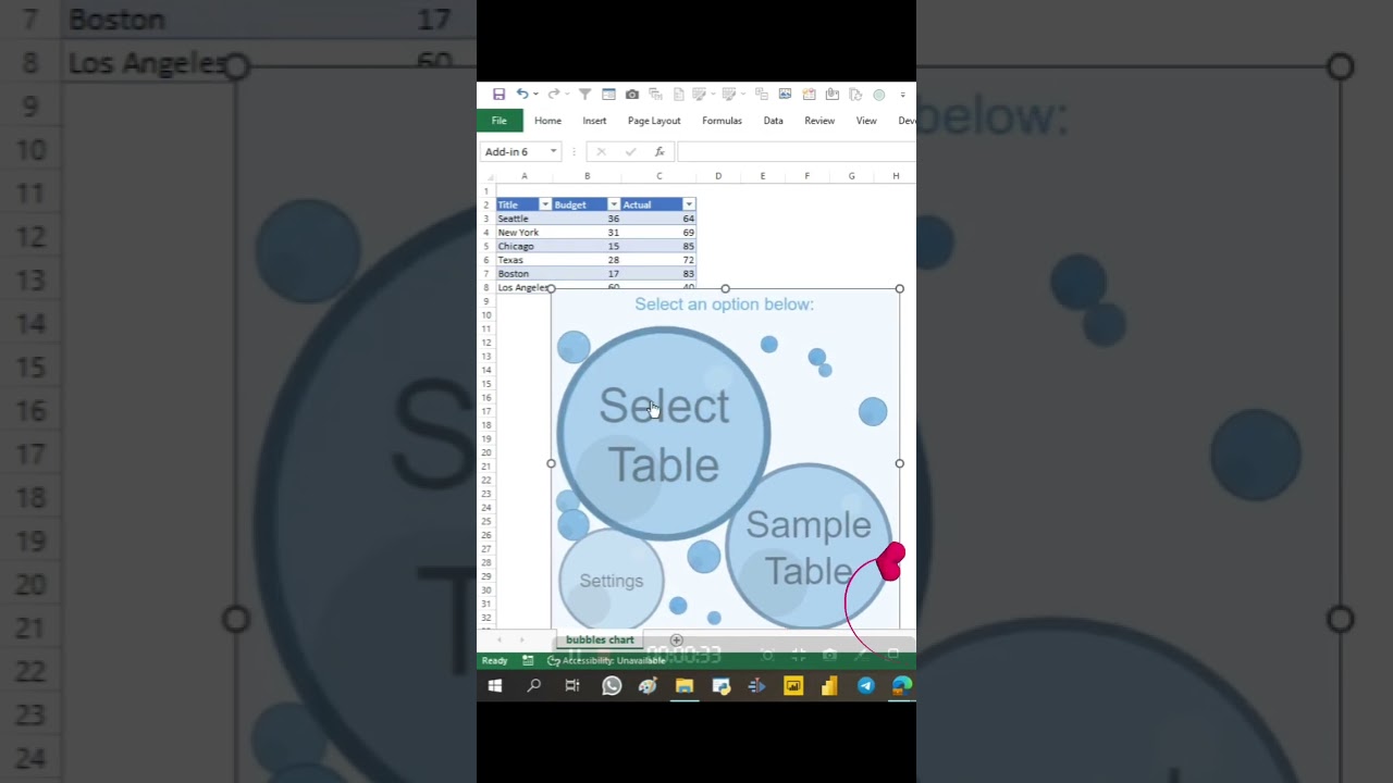 How to make bubbles chart in excel #mrexcelacademy #excel #powerbi #bubbles #chart @متابعين #excel