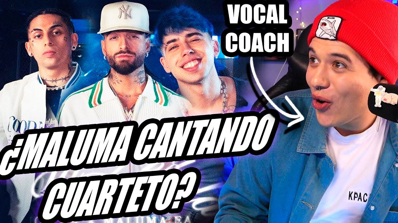 MALUMA CANTA CUARTETO! Luck Ra, MALUMA, Khea - HOLA PERDIDA REMIX | Reaccion Vocal Coach | Ema Arias