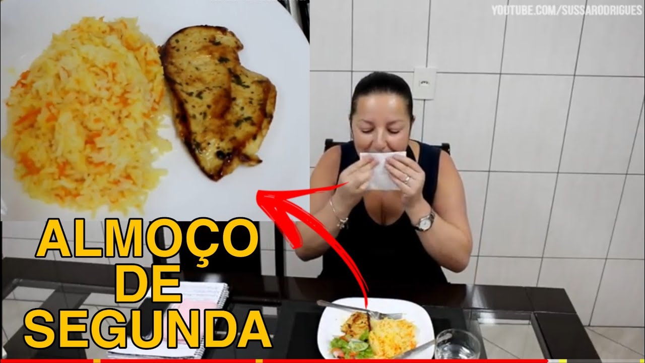 MEU ALMOÇO DE SEGUNDA FILÉ DE FRANGO RÁPIDO, FÁCIL E DELICIOSO