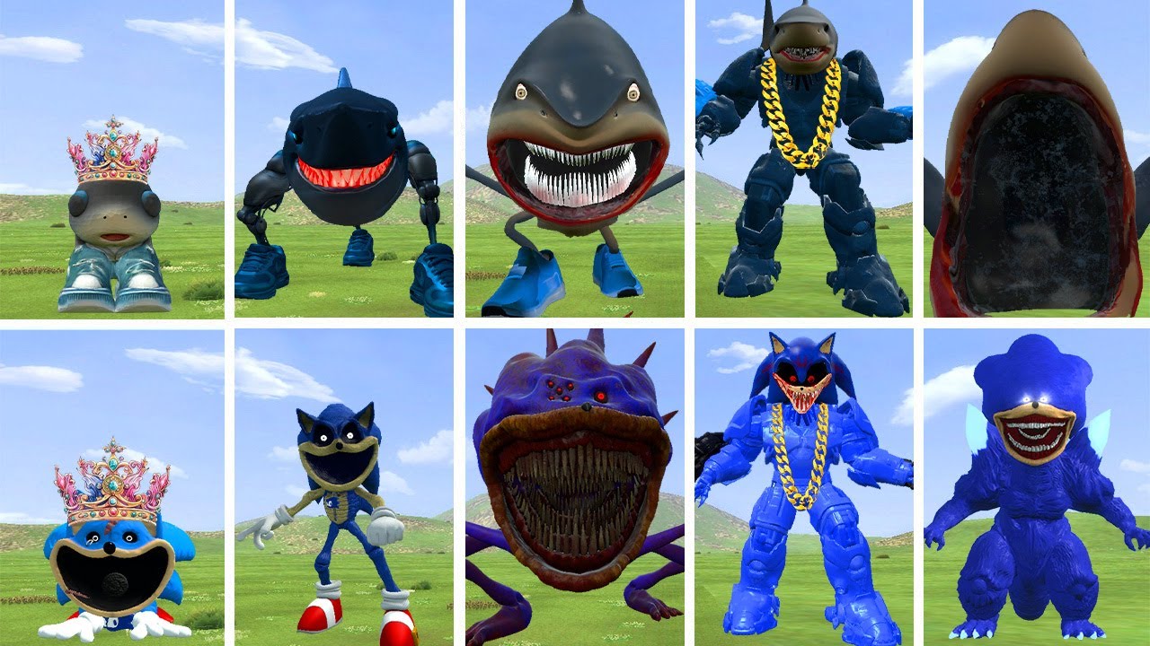 ALL NEW EVOLUTIONS OF MONSTER TRALALERO TRALALA VS KING SONIC TAPESS IN GARRY'S MOD