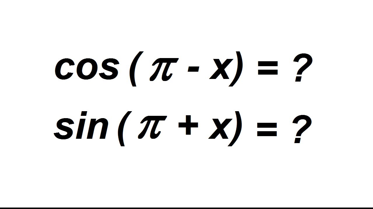 Les angles associés - trigonométrie