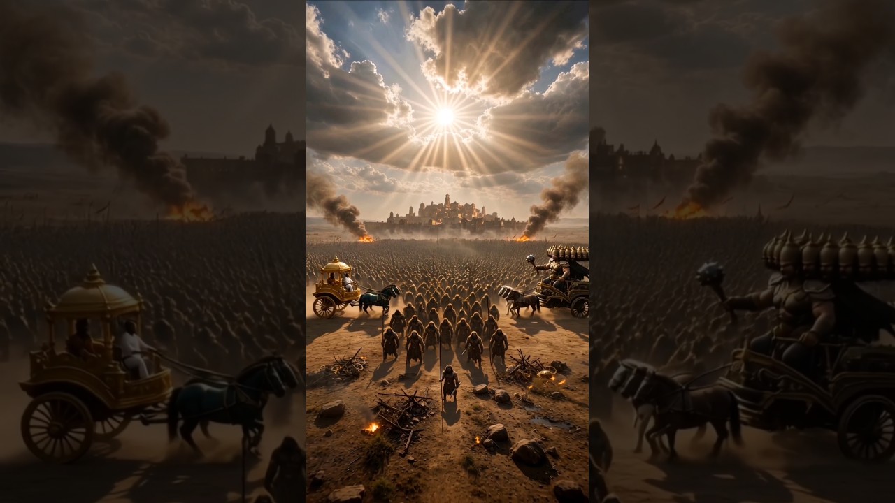 У него не было колесницы. Только молитва. Затем он убил Равану. | Divine Clash #shorts