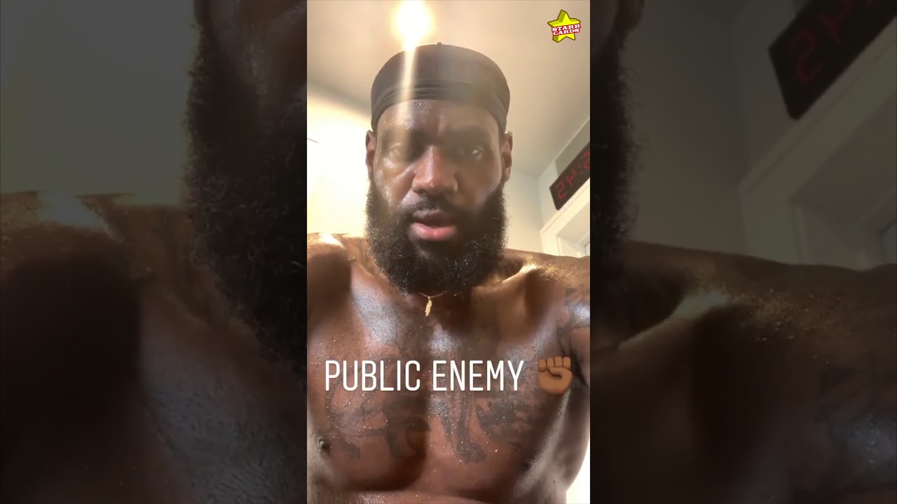 Angered by George Floyd's death, LeBron James listens to Public Enemy during his workout