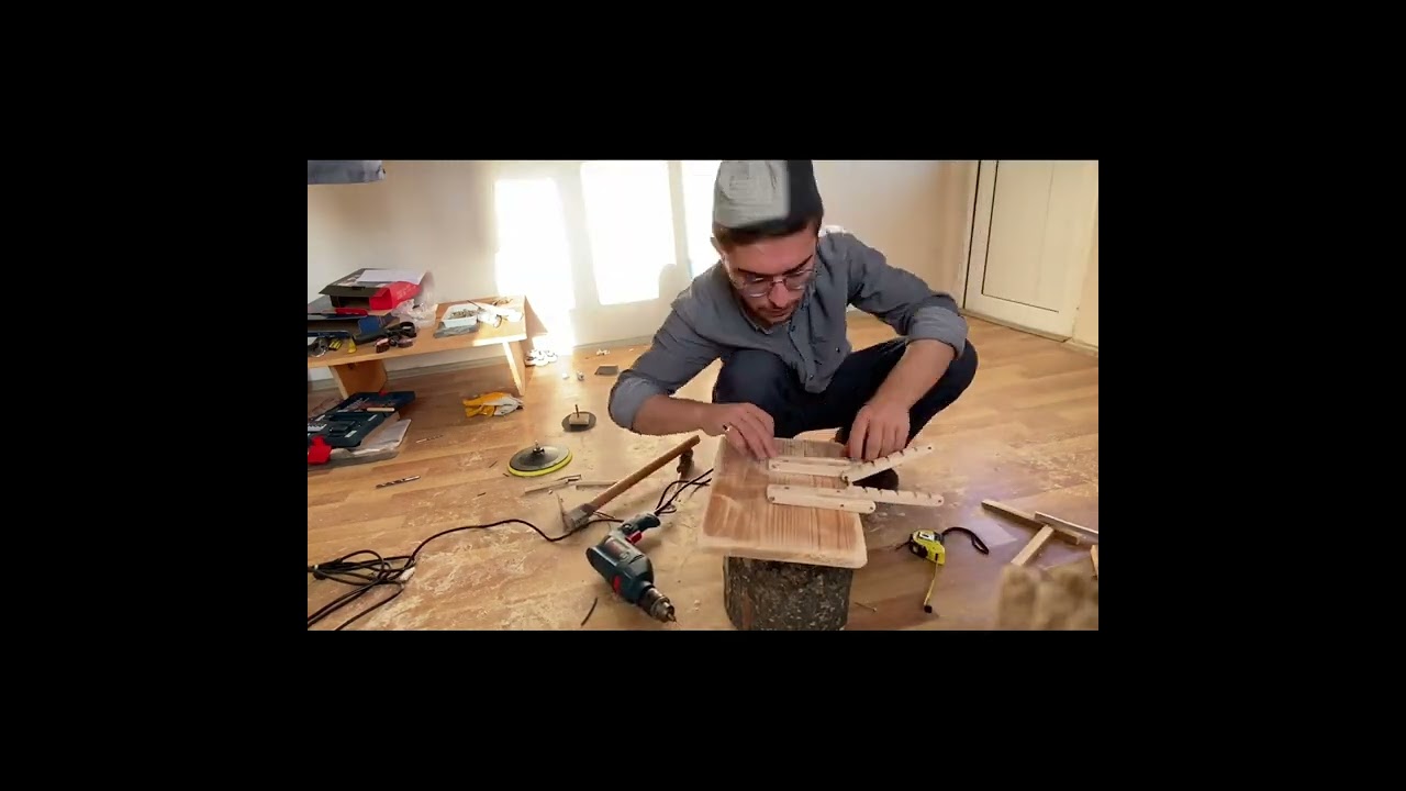 Masa &uuml;st&uuml; ahşap kademeli rahle #rahle #masa&uuml;st&uuml; #kitap #kuran #elemeği #marangoz #matkap #youtube