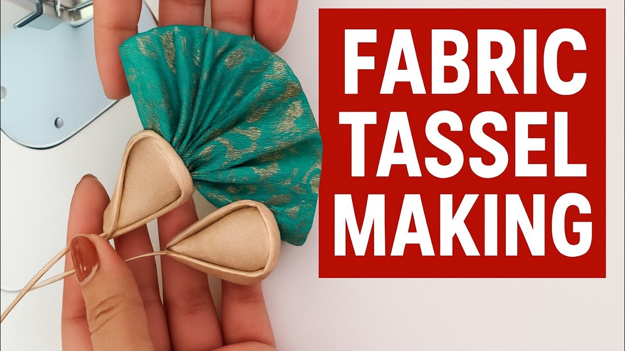 Fabric tassel making |easy method of fabric tassal ma