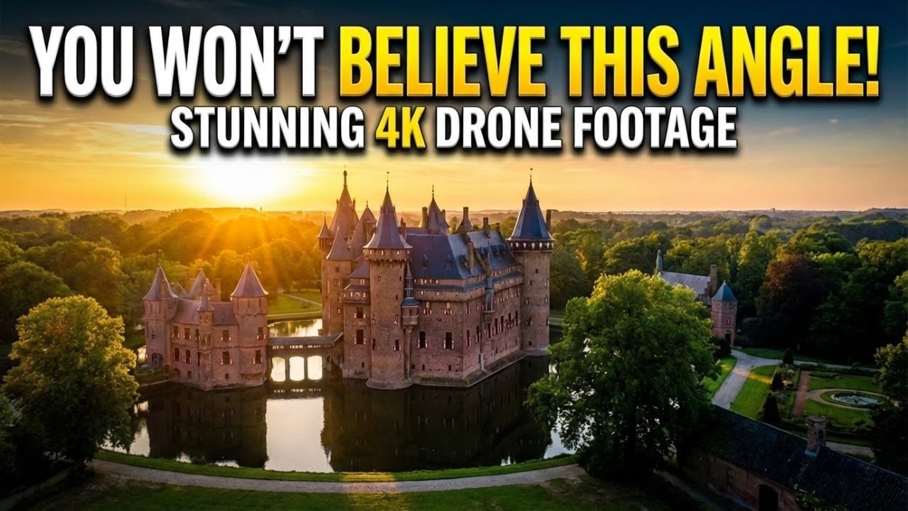 Explore De Haar Castle from a New Perspective | Stunning 4K Drone Footage
