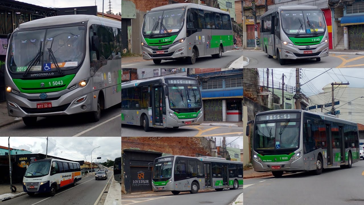 Ônibus próximos ao viaduto Ulysses Guimarães - perus