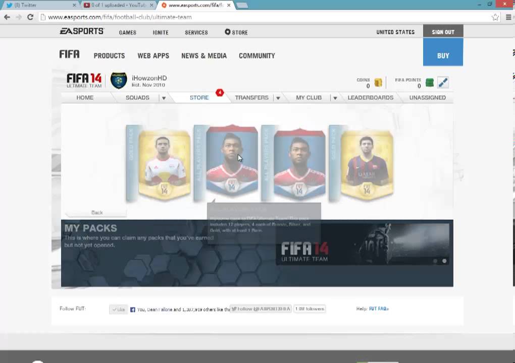 FIFA14 Web App Starter Packs !