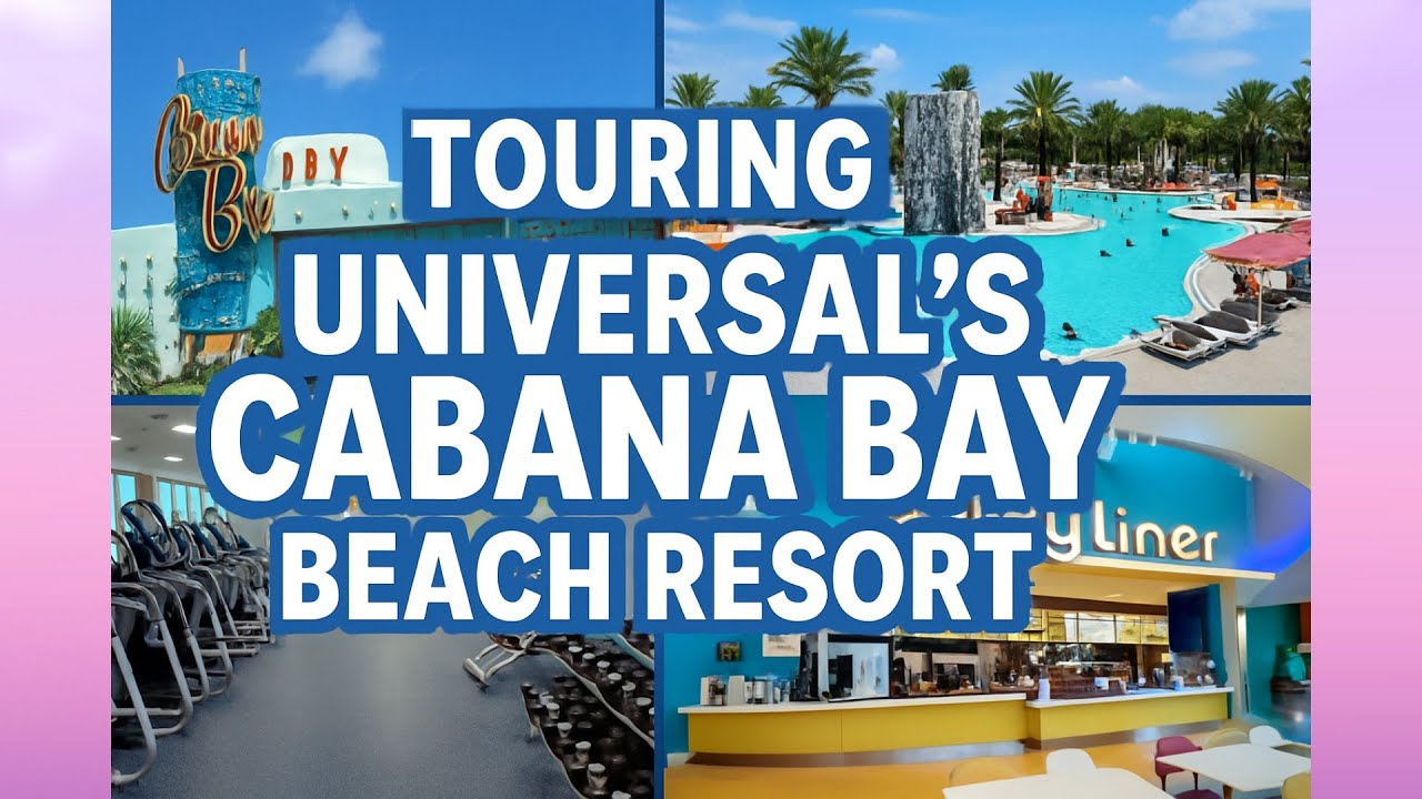 Тур по пляжному курорту Cabana Bay от Universal | Бассейны, рестораны, номера и ретро-развлечения!