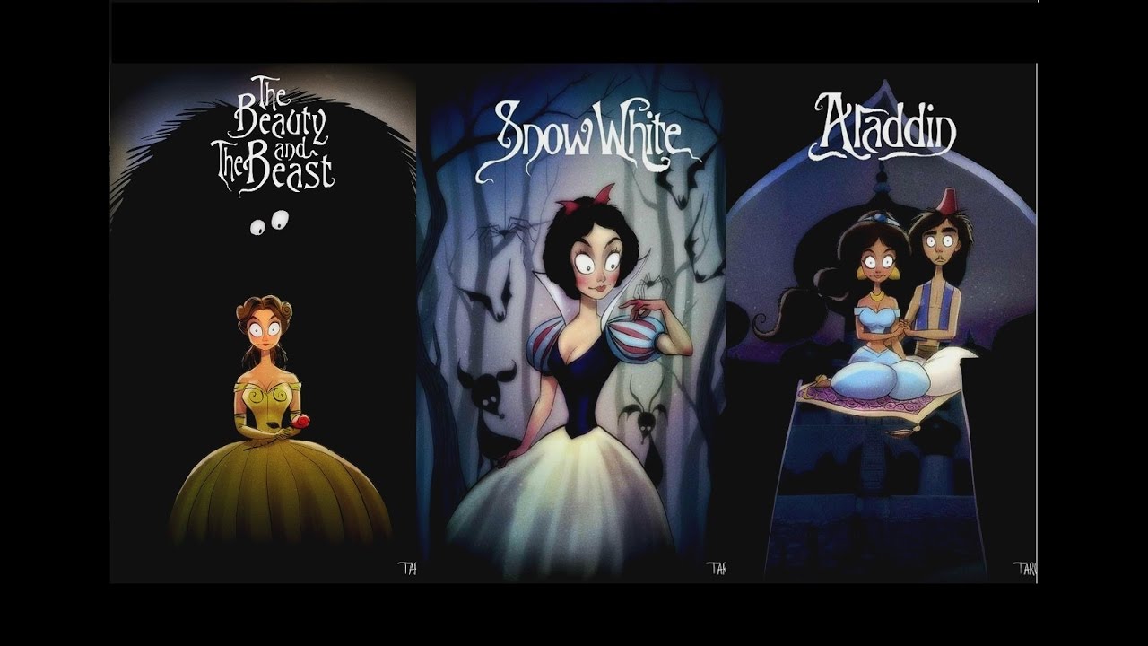 Personajes de Disney versión Tim Burton (Canción ASMR)