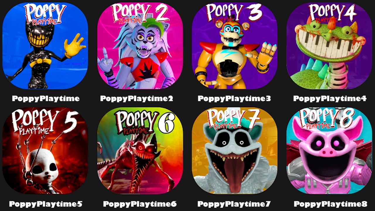 Poppy Playtime Chapter 1 To 8 All Ending 4K,Poppy Playtime Chapter 5,Poppy Playtime Chapter 4 Mobile