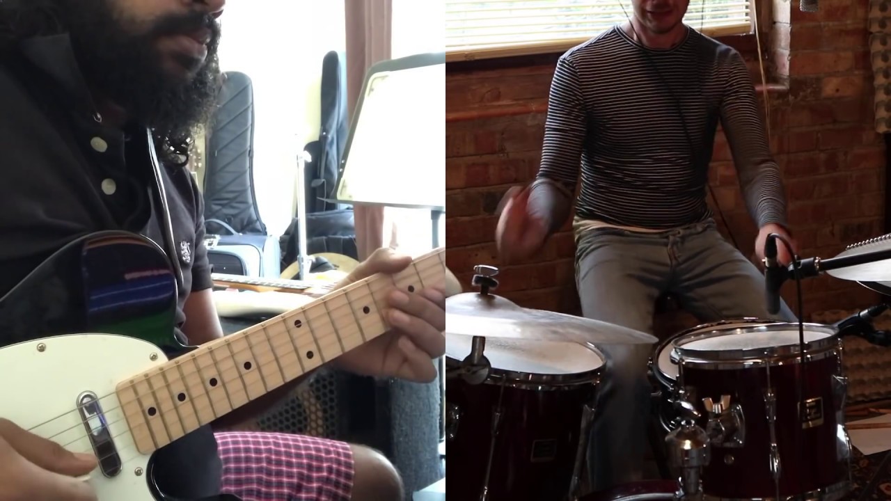 The Big Wave - Tribal Tech (Cover by Anthony Muthurajah Feat Simon Peter King on Drums)