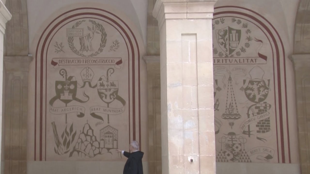 Descobrim Montserrat: Els esgrafiats del costat nord de l'atri