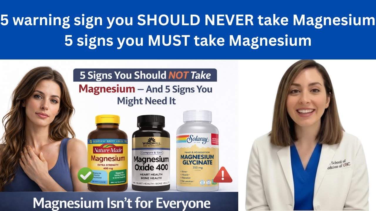 Warning Signs You SHOULD NEVER Take Magnesium and 5 Signs You MUST