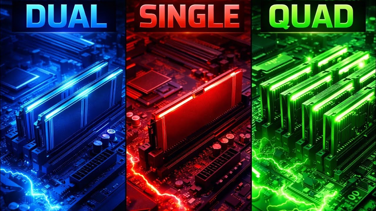 Single vs Dual vs Quad Channel RAM – Does More Channels = More FPS?
