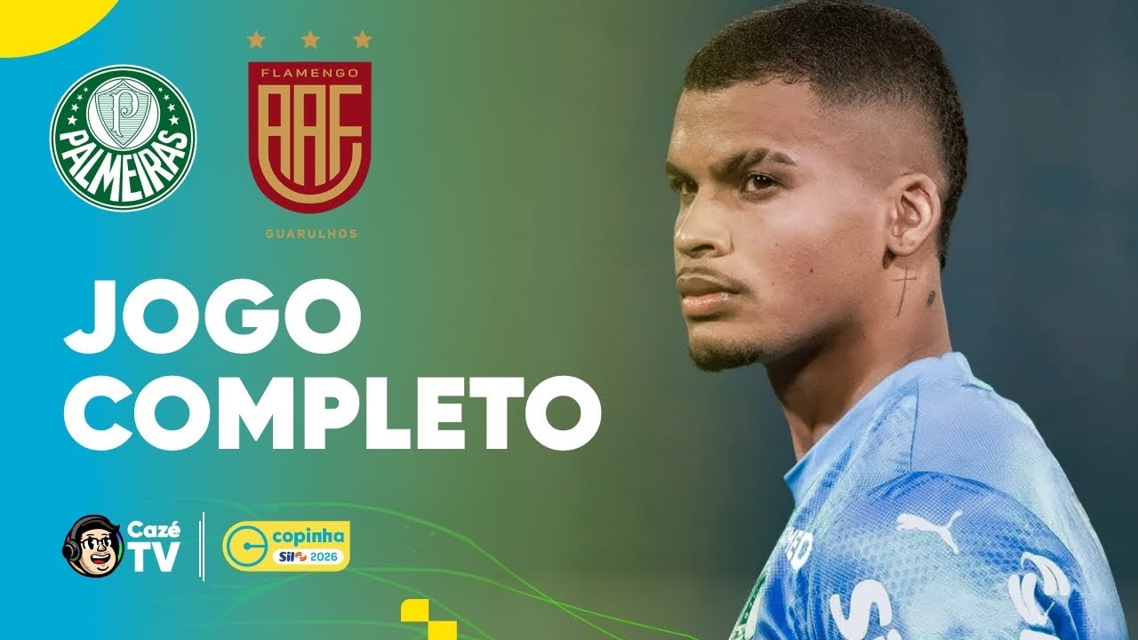 JOGO COMPLETO: PALMEIRAS X FLAMENGO-SP | COPINHA 2026 | TERCEIRA FASE