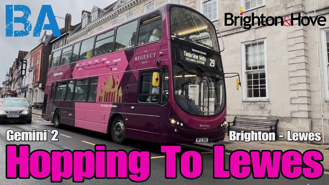 Hopping To Lewes - Bus Trip - Gemini 2 - Brighton & Hove - Regency 29