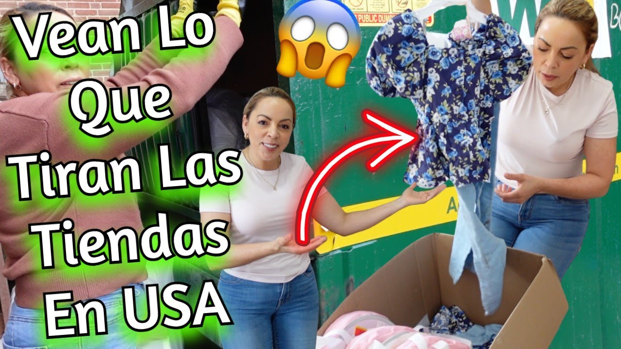 SUPER DUMSPTER VEAN LO QUE TIRAN LAS TIENDAS EN USA😳😱🇺🇸#NoemyBLaSalvadoreña
