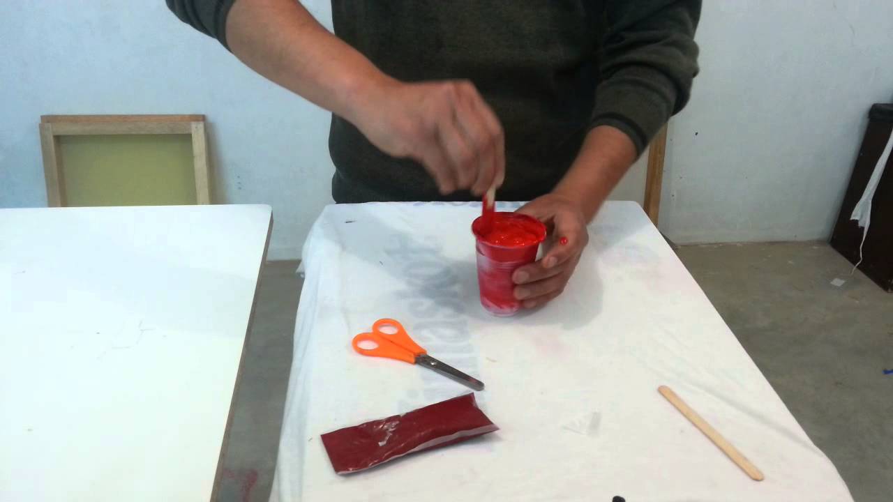 COMO PREPARAR PINTURA AL AGUA - SERIGRAFIA 👏.