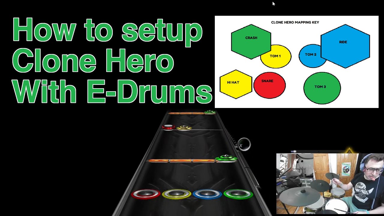 Как настроить Clone Hero с электронными барабанами