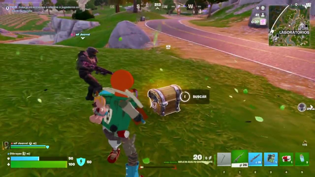 UNA PARTIDA DE FORNITE Y COSAS X