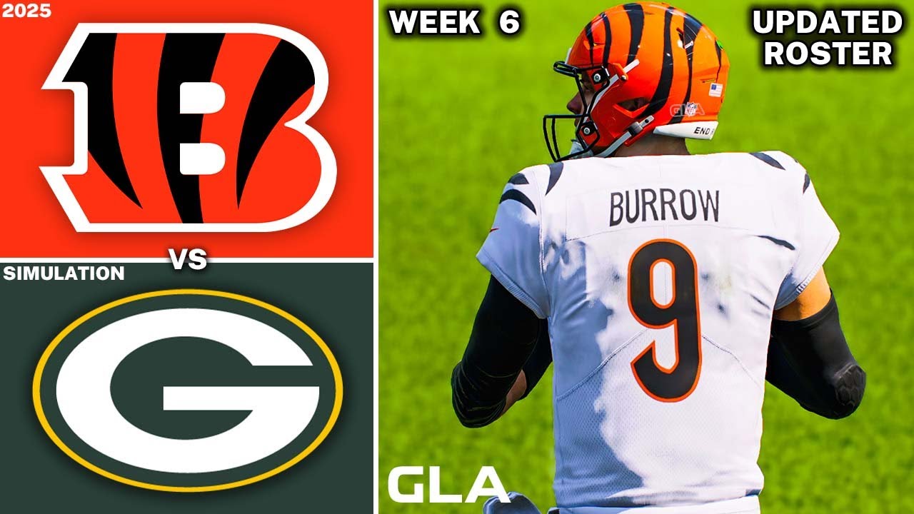 Bengals vs. Packers | Week 6 Simulation | 2025 - 2026 Updated Rosters | Madden 25 PS5