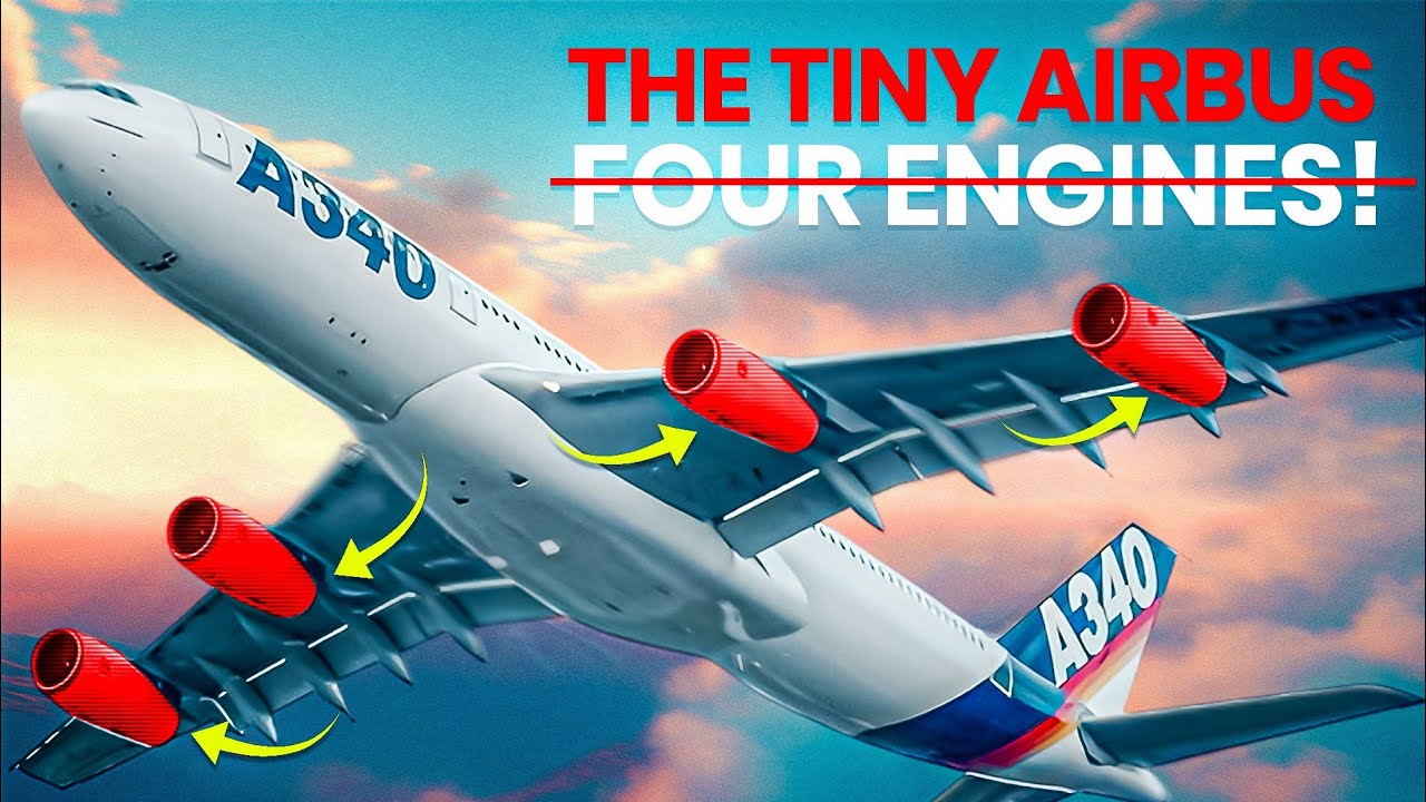 Почему Airbus A340 недостаточно мощен