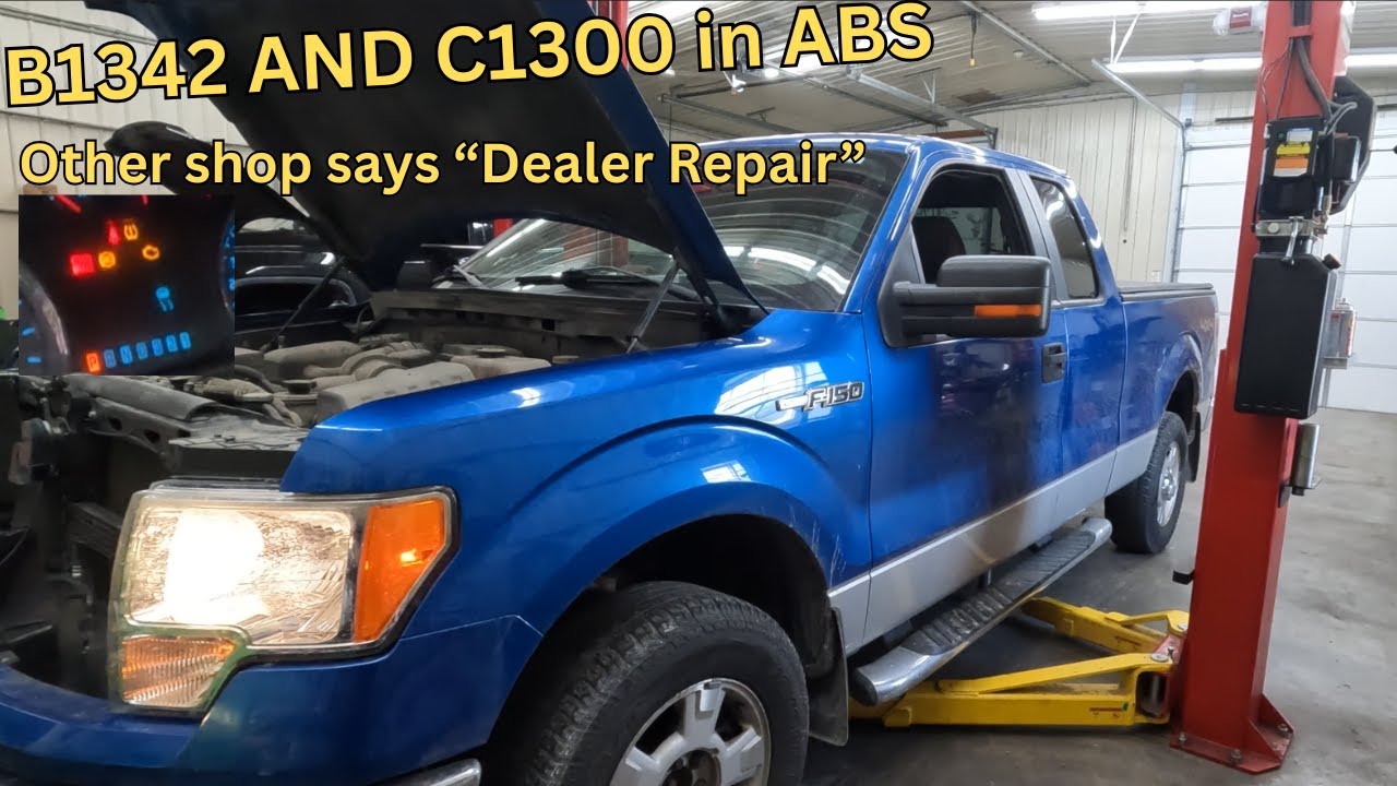 2009 Ford F150 ABS codes B1348 & C1300 FIXED! Previous shop says dealer repair.