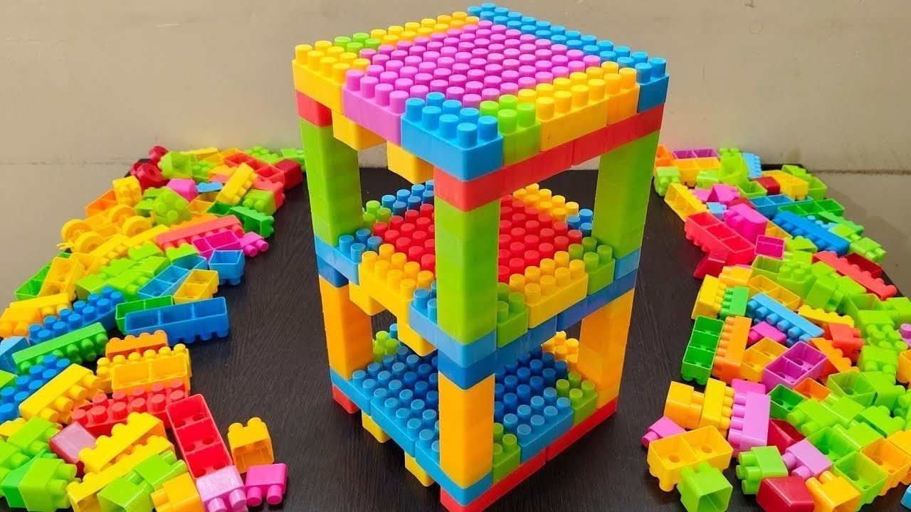 How To Build a LEGO Shelf ASMR|building blocks Toys | building blocks instructions | Satisfying #Diy
