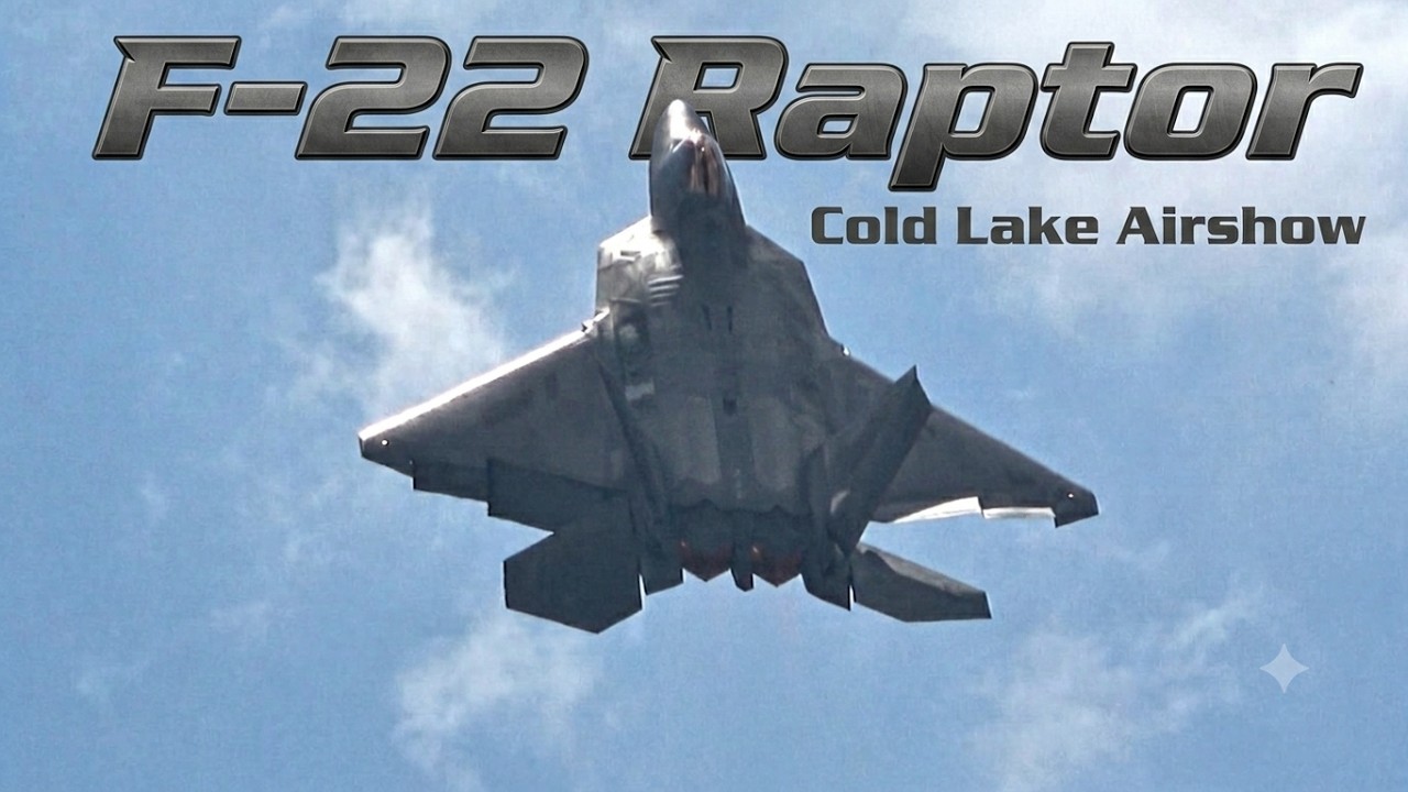 Incredible F-22 Raptor Demo - Cold Lake Airshow 2026 (Friday)