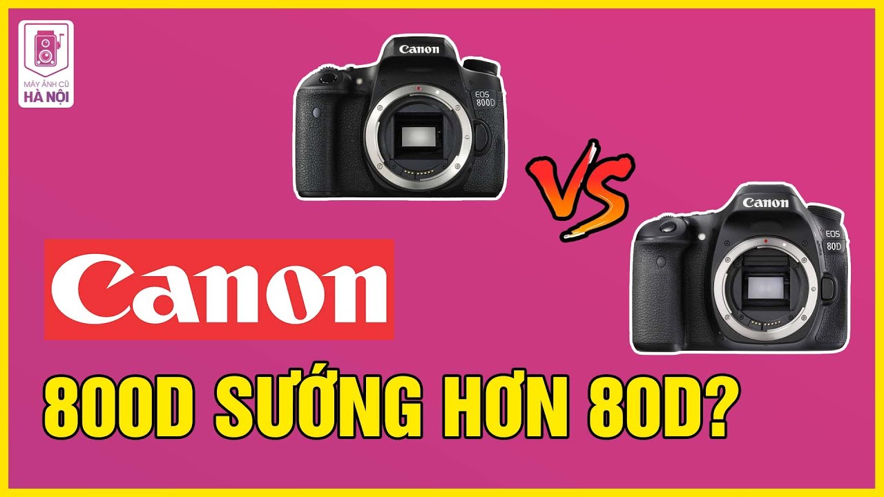Canon 800D Dùng Có Thích Hơn Canon 80D không? - Máy ảnh cũ Hà Nội