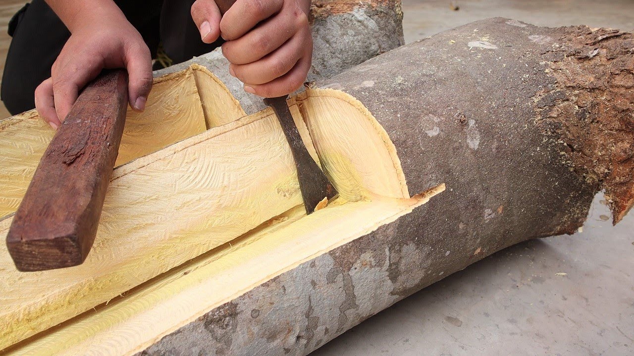 Amazing Woodworking Ideas and Skills of Genius Boy // Transform Worthless Logs into Creative Crafts!