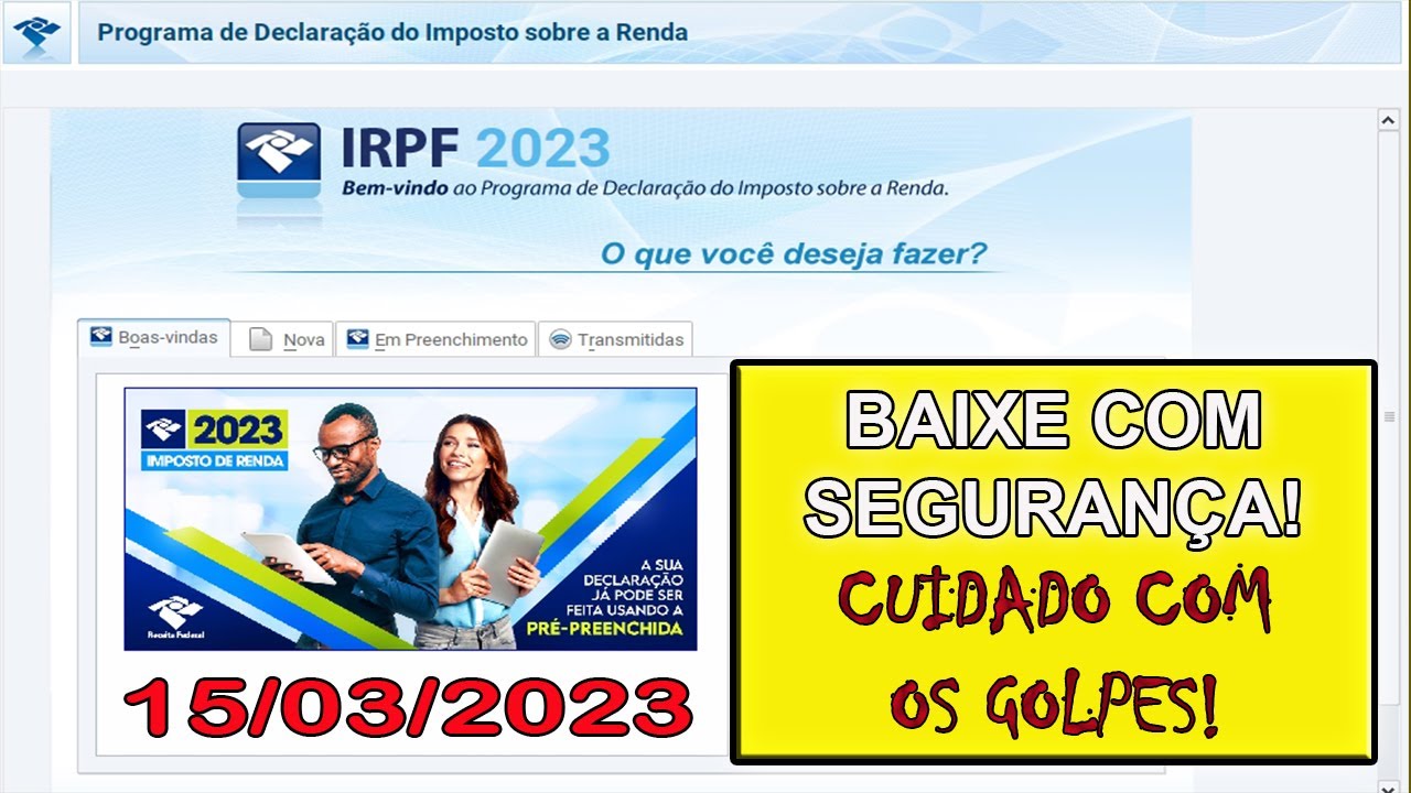 Como Baixar e Instalar o Programa IRPF 2023 Com Seguran&ccedil;a Direto do Site Oficial da Receita Federal