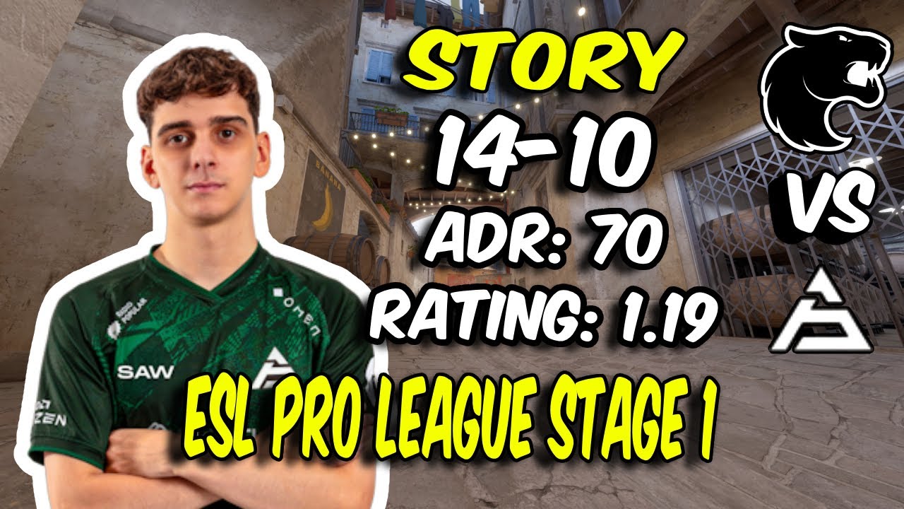 story 14 Kills vs FURIA! story POV (Inferno) at ESL Pro League Season 21 Stage 1