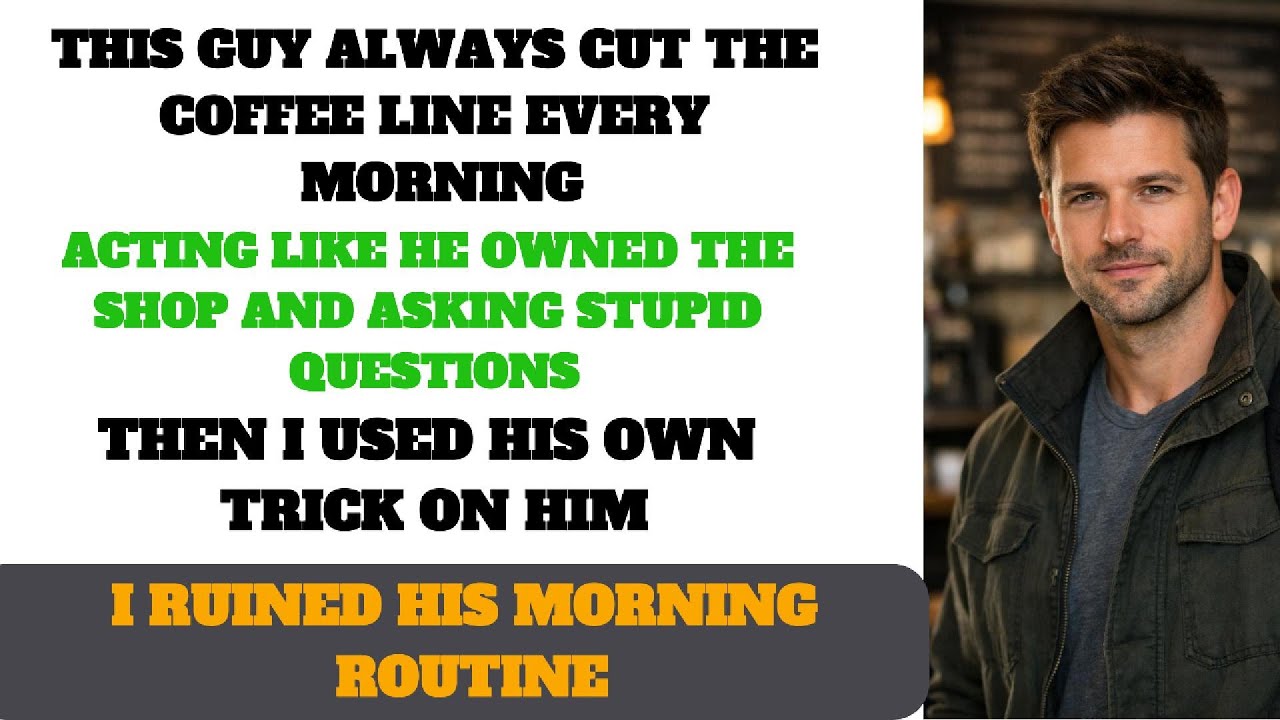 This Guy Kept Cutting The Coffee Line With Quick Questions- I Didn't Say A Word, But A Week Later...