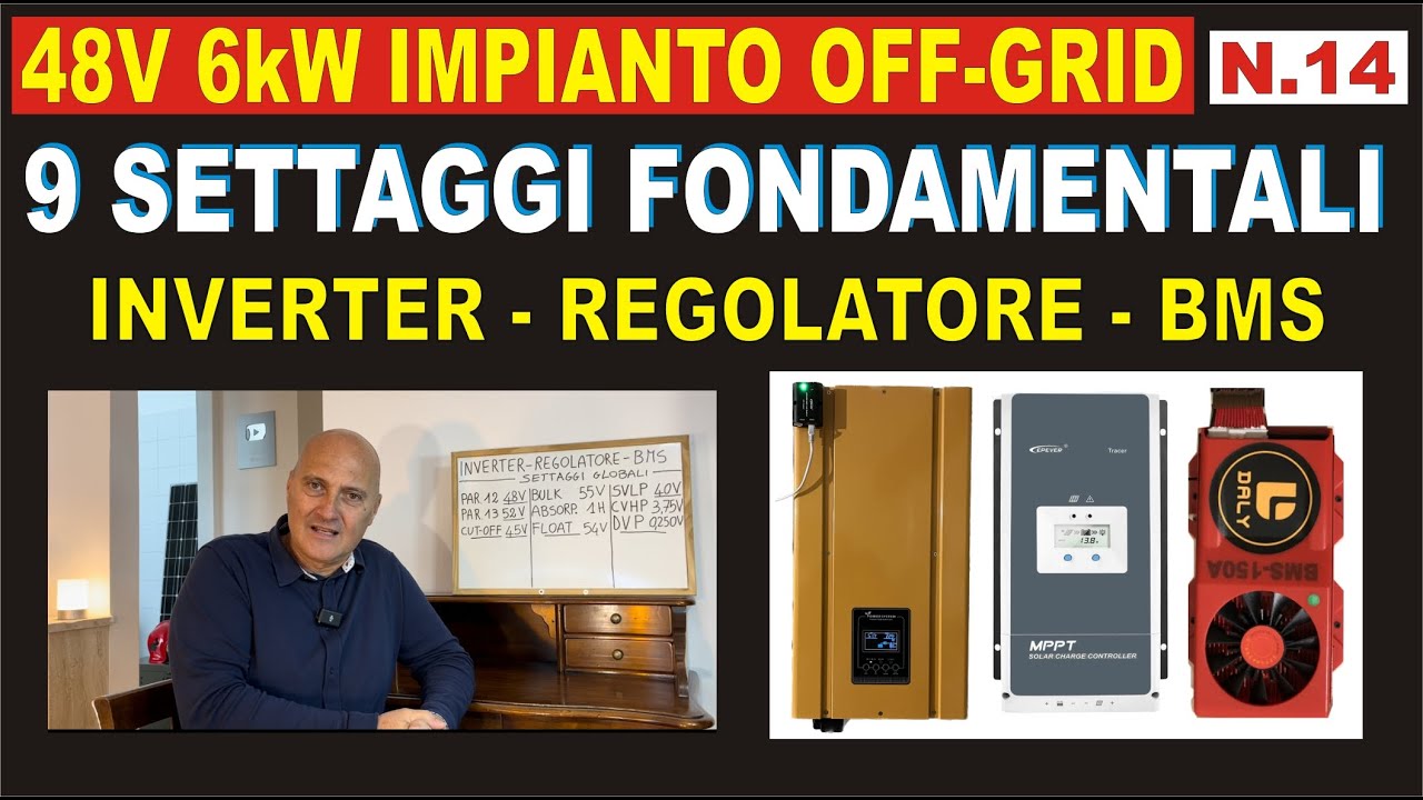 N.14 - SETTAGGI FONDAMENTALI #fotovoltaico